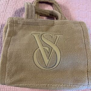 Victoria's Secret Tan Sherpa Tote Bag